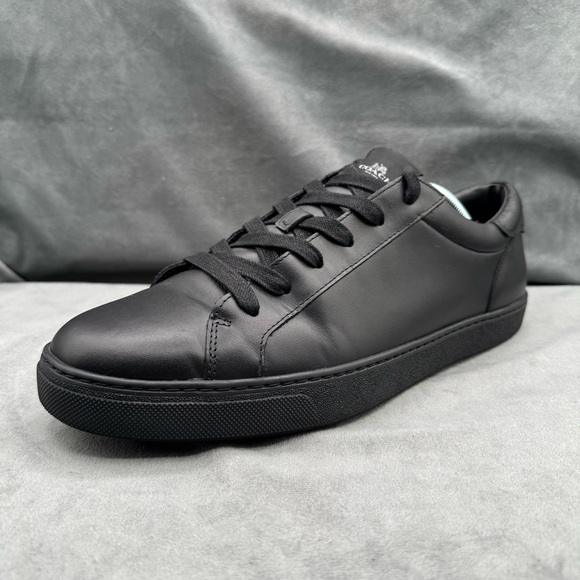 Coach C126 Low-Top Sneakers Men’s Shoes Size 12 Black Leather Stylish Comfort - Picture 5 of 14